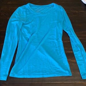 Long sleeve blue shirt